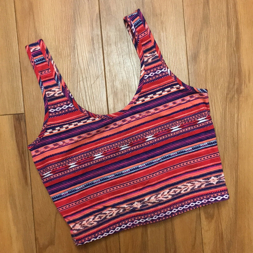 Patterned Crop Top
